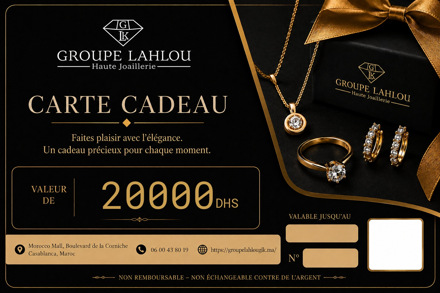 Carte Cadeau 20 000 DH