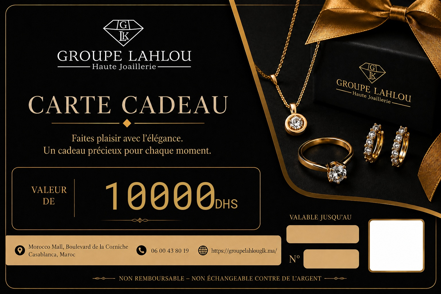 Carte Cadeau 10 000 DH