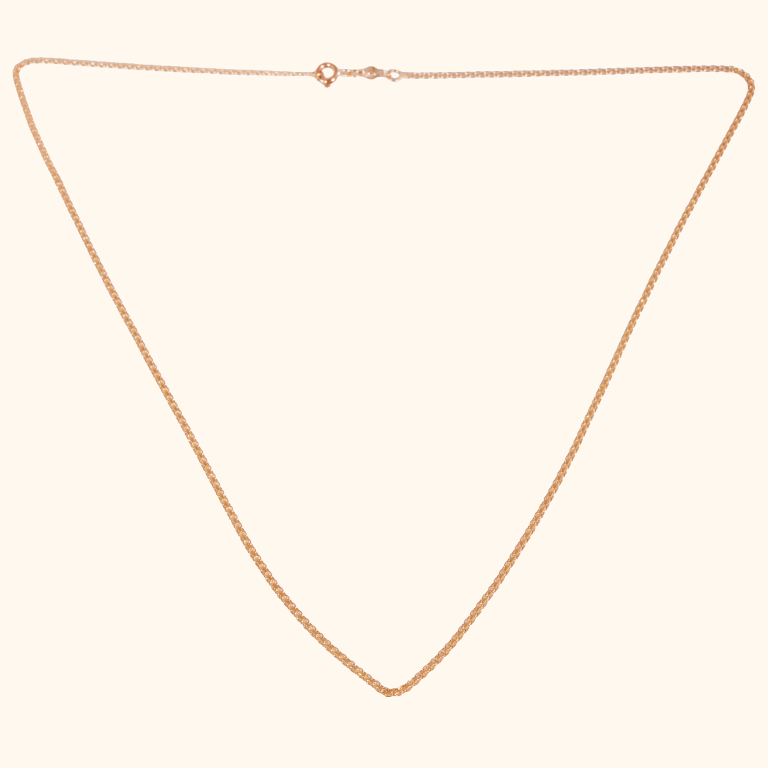 Collier Chaîne Fine en Or Jaune 18 Carats – Élégance Intemporelle