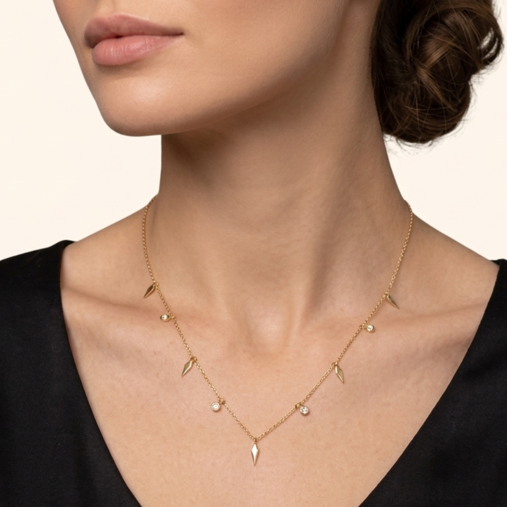 Chaîne Élégance Moderne en Or Jaune 18 Carats pour Femme