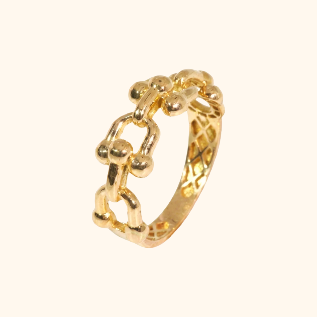 Bague Femme Maillons en Or Rose