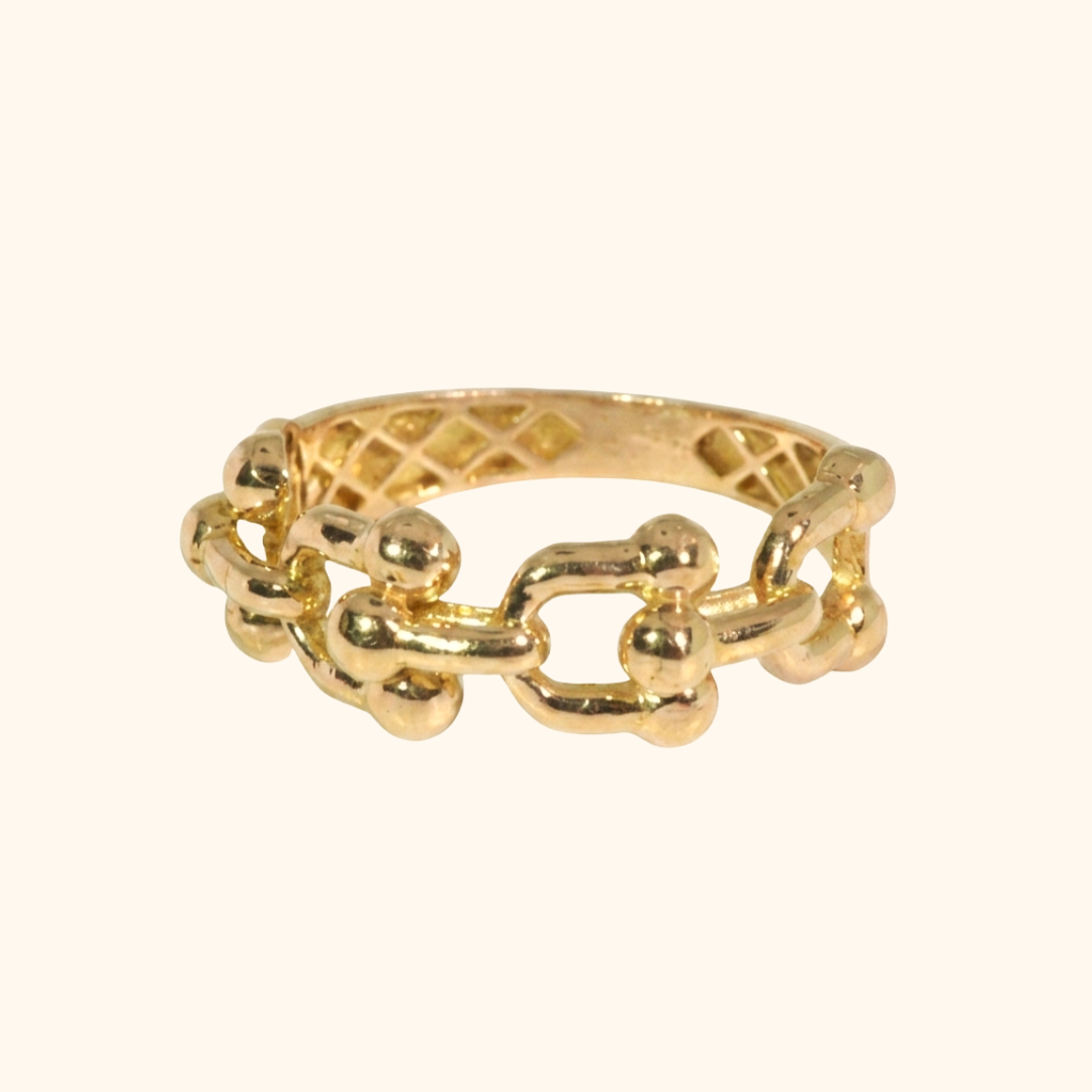 Bague Femme Maillons en Or Rose
