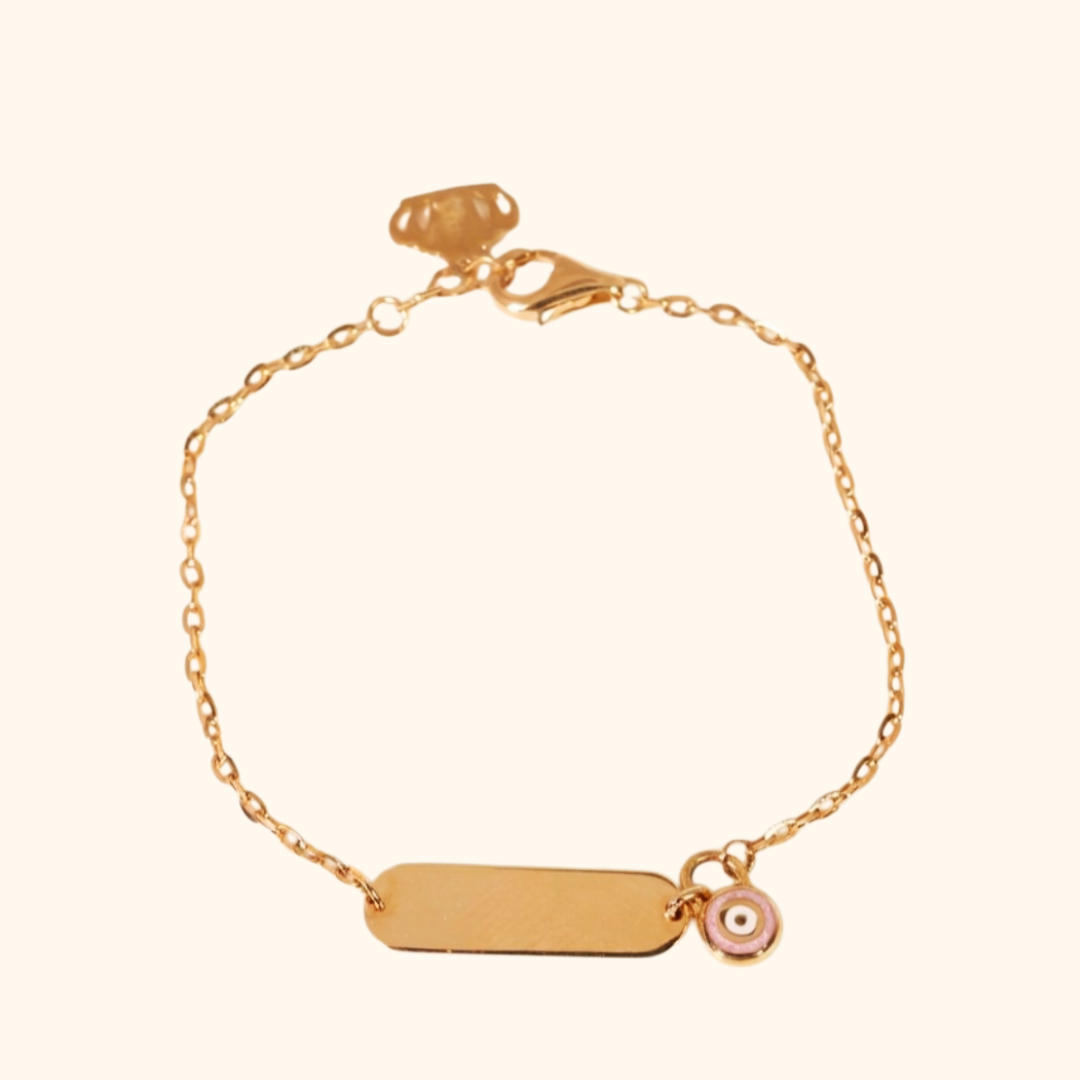 Bracelet Gourmette Bébé en Or Jaune 18 Carats – Bijou de Naissance