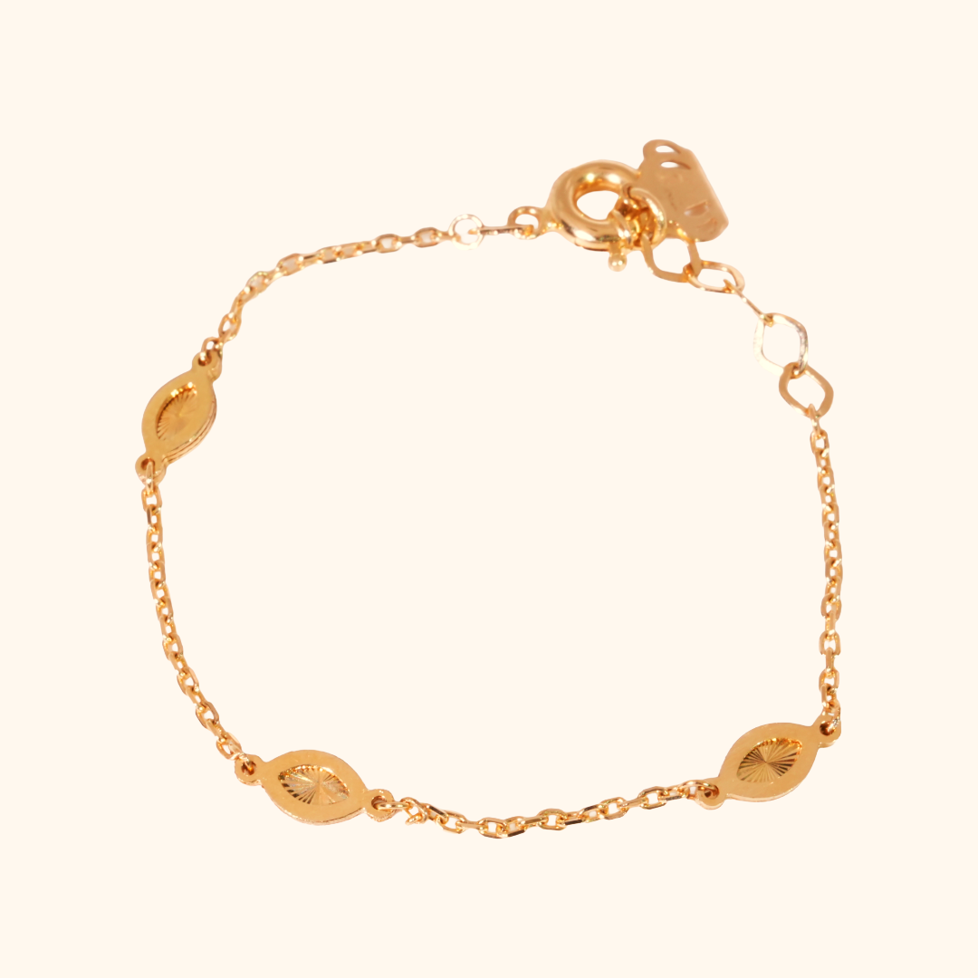 Gourmette Bébé en Or Jaune 18 Carats – Adorable Bijou de Naissance