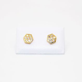 Petites boucles d'oreilles en or 18K pour bébés