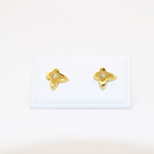 Petites boucles d'oreilles en or 18K pour bébés