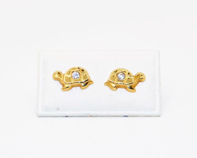 Petites boucles d'oreilles en or 18K pour bébés